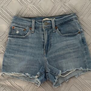 Levi's Light Blue Jean Shorts